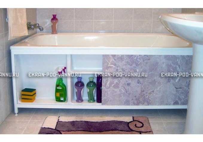 Экран с полочкой - Белый – купить по цене 7150 руб. в интернет-магазине в городе Ставрополь картинка 2