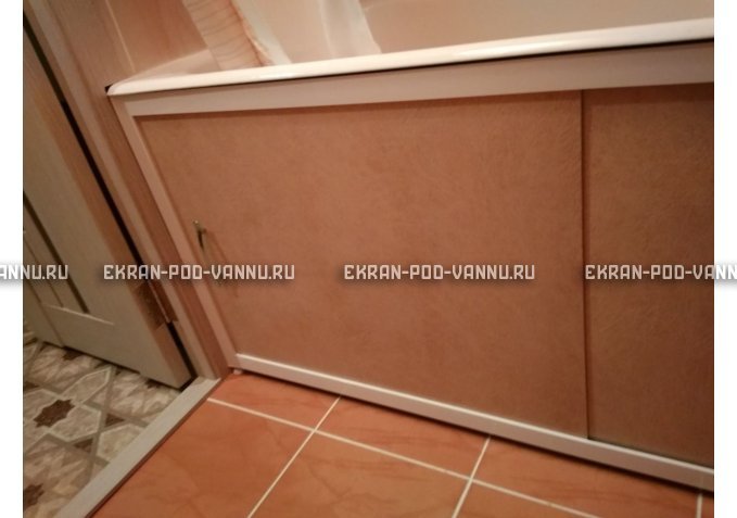 Раздвижной экран EUROPLEX Комфорт бежевый – купить по цене 6750 руб. в интернет-магазине в городе Ставрополь картинка 2
