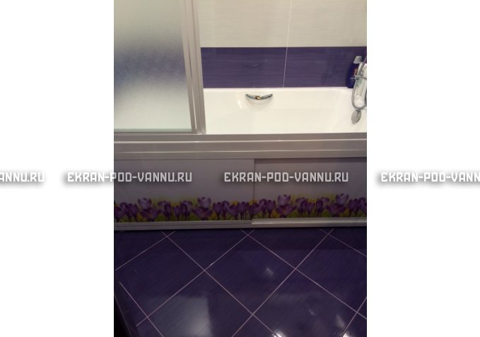 Экран на роликах EUROPLEX  Ирисы – купить по цене 12400 руб. в интернет-магазине в городе Ставрополь картинка 4