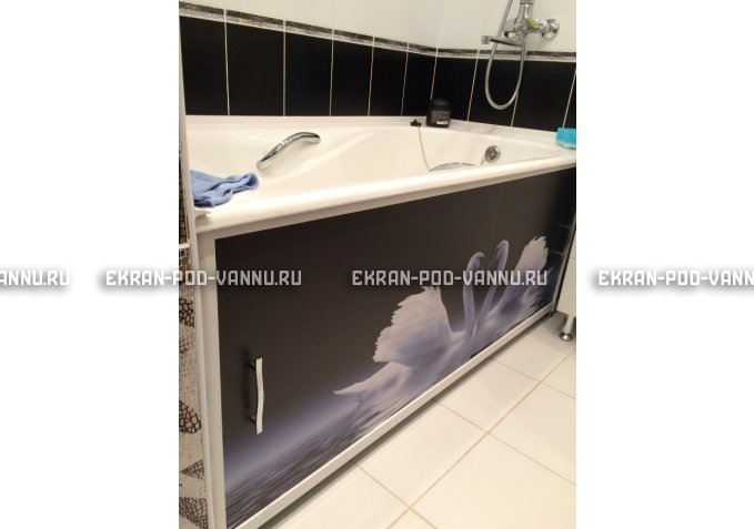 Раздвижной ФОТО экран - Лебеди – купить по цене 8500 руб. в интернет-магазине в городе Ставрополь картинка 2