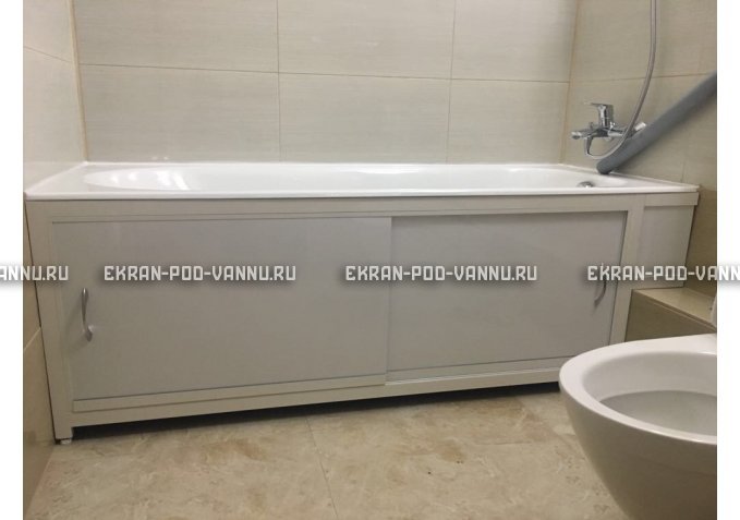 Экран  EUROPLEX Роликс белый с вставкой – купить по цене 10400 руб. в интернет-магазине в городе Ставрополь картинка 4