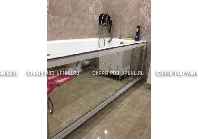 Раздвижной экран EUROPLEX Роликс Зеркальный – купить по цене 9700 руб. в интернет-магазине в городе Ставрополь картинка 9