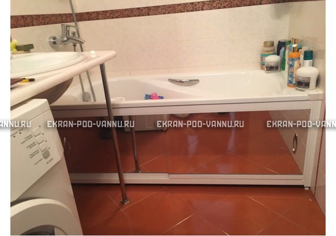 Раздвижной экран EUROPLEX Роликс Зеркальный – купить по цене 9700 руб. в интернет-магазине в городе Ставрополь картинка 10