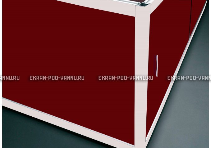 Торцевой экран EUROPLEX Комфорт бордовый – купить по цене 8760 руб. в интернет-магазине в городе Ставрополь картинка 1