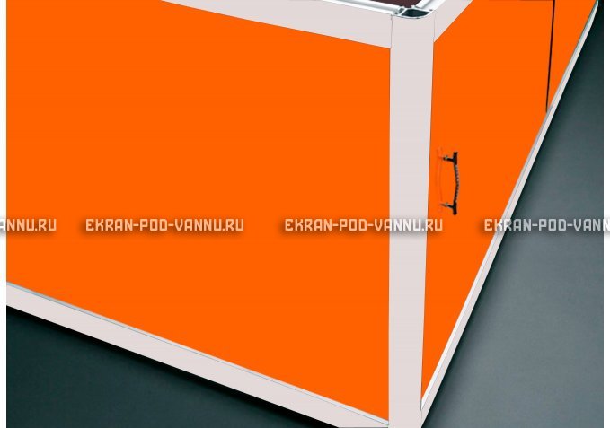 Угловой экран EUROPLEX Комфорт оранжевый – купить по цене 8180 руб. в интернет-магазине в городе Ставрополь картинка 1