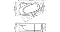Акриловая ванна 1MarKa Gracia 150x94 – купить по цене 19400 руб. в интернет-магазине в городе Ставрополь картинка 17