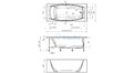 Отрезная ванна 1MarKa Pragmatika 173-155х75 см  – купить по цене 15450 руб. в интернет-магазине в городе Ставрополь картинка 25